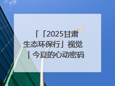 「2025甘肃生态环保行」视觉｜今夏的心动密码，藏在冰沟河的潋滟波光里