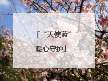 “天使蓝” 暖心守护