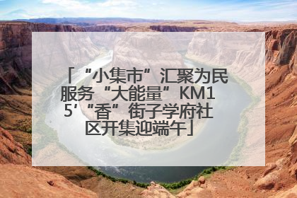 “小集市”汇聚为民服务“大能量”KM15′“香”街子学府社区开集迎端午