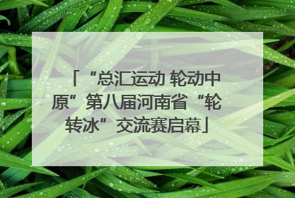 “总汇运动 轮动中原”第八届河南省“轮转冰”交流赛启幕