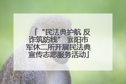 “民法典护航 反诈筑防线” 襄阳市军休二所开展民法典宣传志愿服务活动