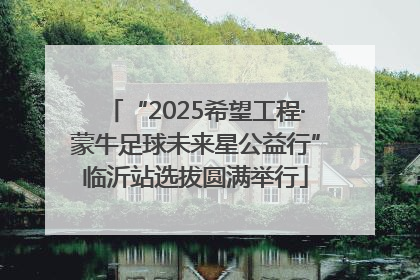 “2025希望工程·蒙牛足球未来星公益行”临沂站选拔圆满举行
