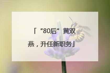 “80后”黄双燕，升任新职务