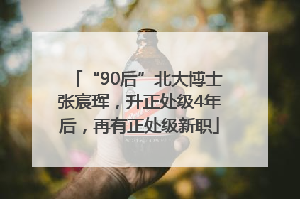 “90后”北大博士张宸珲，升正处级4年后，再有正处级新职