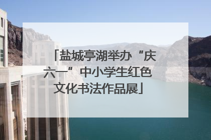 盐城亭湖举办“庆六一”中小学生红色文化书法作品展