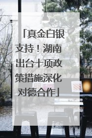 真金白银支持！湖南出台十项政策措施深化对德合作