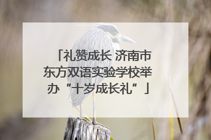礼赞成长 济南市东方双语实验学校举办“十岁成长礼”