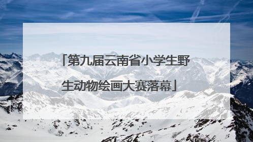 第九届云南省小学生野生动物绘画大赛落幕
