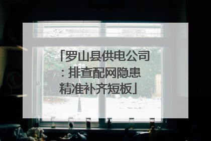 罗山县供电公司：排查配网隐患 精准补齐短板