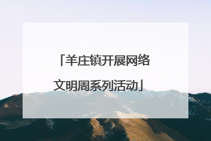 羊庄镇开展网络文明周系列活动