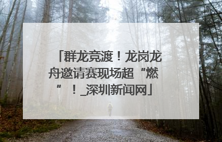 群龙竞渡！龙岗龙舟邀请赛现场超“燃”！_深圳新闻网