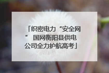 织密电力“安全网” 国网衡阳县供电公司全力护航高考