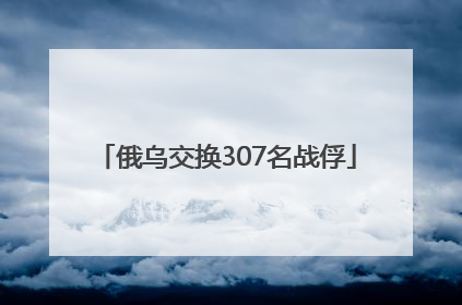 俄乌交换307名战俘