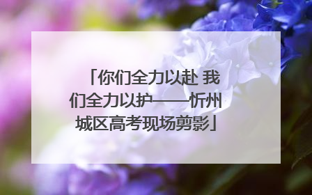 你们全力以赴 我们全力以护——忻州城区高考现场剪影