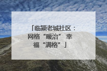临颍老城社区：网格“暖治” 幸福“满格”