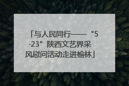 与人民同行——“5·23”陕西文艺界采风慰问活动走进榆林