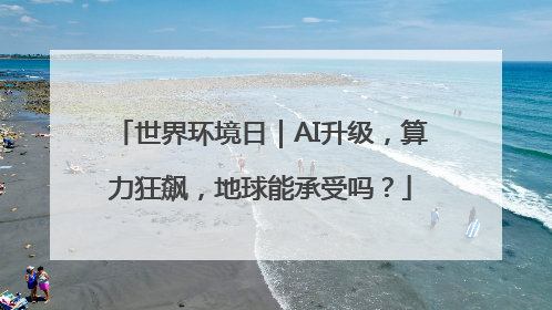 世界环境日｜AI升级，算力狂飙，地球能承受吗？