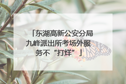 东湖高新公安分局九峰派出所考场外服务不“打烊”