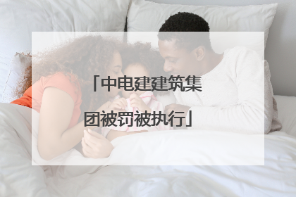中电建建筑集团被罚被执行