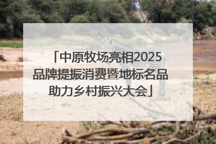 中原牧场亮相2025品牌提振消费暨地标名品助力乡村振兴大会