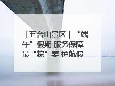 五台山景区｜“端午”假期 服务保障最“粽”要 护航假期“不打烊”