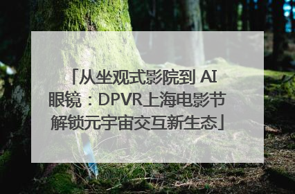 从坐观式影院到 AI 眼镜：DPVR上海电影节解锁元宇宙交互新生态