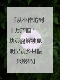 从小作坊到千万产值：一块豆腐解锁昆明呈贡乡村振兴密码