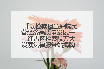 以检察担当护航民营经济高质量发展——红古区检察院方大炭素法律服务站揭牌彰显法治护航深度
