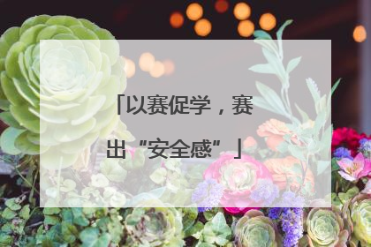 以赛促学，赛出“安全感”