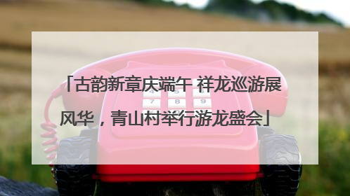 古韵新章庆端午 祥龙巡游展风华，青山村举行游龙盛会