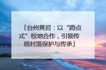 台州黄岩：以“蹲点式”校地合作，引领传统村落保护与传承