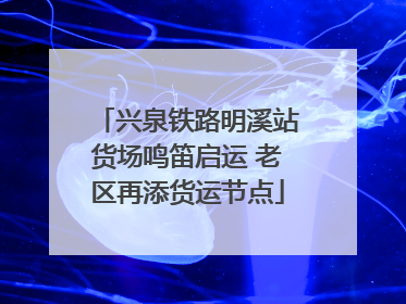 兴泉铁路明溪站货场鸣笛启运 老区再添货运节点