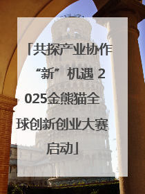 共探产业协作“新”机遇 2025金熊猫全球创新创业大赛启动