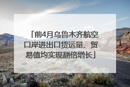 前4月乌鲁木齐航空口岸进出口货运量、贸易值均实现翻倍增长