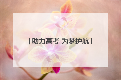 助力高考 为梦护航