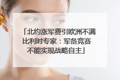 北约涨军费引欧洲不满 比利时专家：军备竞赛不能实现战略自主
