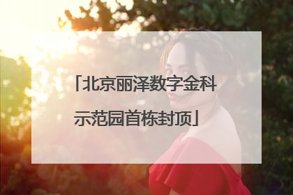 北京丽泽数字金科示范园首栋封顶