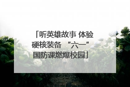 听英雄故事 体验硬核装备 “六一”国防课燃爆校园