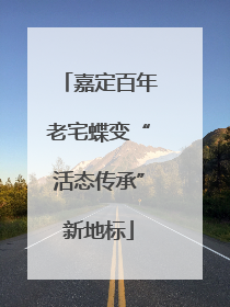 嘉定百年老宅蝶变“活态传承”新地标