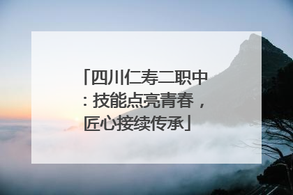 四川仁寿二职中：技能点亮青春，匠心接续传承