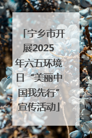 宁乡市开展2025年六五环境日“美丽中国我先行”宣传活动