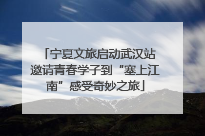 宁夏文旅启动武汉站 邀请青春学子到“塞上江南”感受奇妙之旅