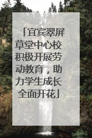 宜宾翠屏草堂中心校积极开展劳动教育，助力学生成长全面开花