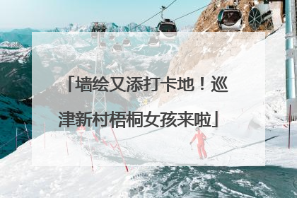 墙绘又添打卡地！巡津新村梧桐女孩来啦