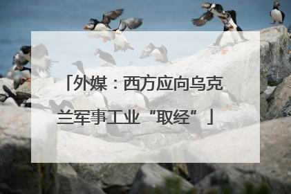 外媒：西方应向乌克兰军事工业“取经”