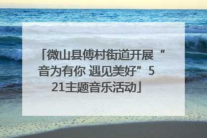 微山县傅村街道开展“音为有你 遇见美好”521主题音乐活动