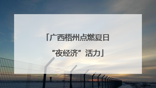 广西梧州点燃夏日“夜经济”活力