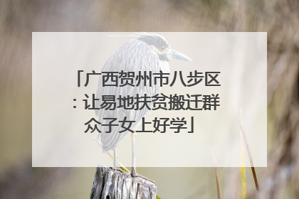 广西贺州市八步区：让易地扶贫搬迁群众子女上好学
