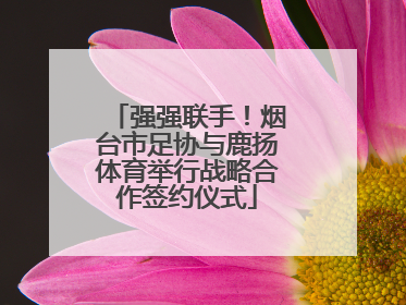 强强联手！烟台市足协与鹿扬体育举行战略合作签约仪式