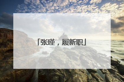 张瑾，履新职